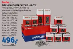 Davidsen fischer powerfast ii 9+1 box tilbud