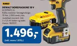 Davidsen DeWalt boremaskine 18 v tilbud