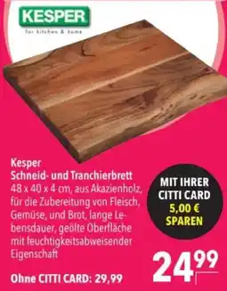 Citti Kesper Schneid- und Tranchierbrett tilbud