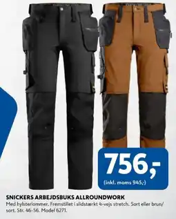 Davidsen Snickers arbejdsbuks allroundwork tilbud