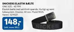 Davidsen Snickers elastik bælte tilbud