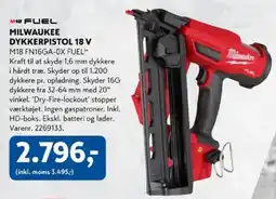 Davidsen Milwaukee dykkerpistol 18 v tilbud