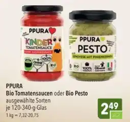 Citti Ppura bio tomatensaucen oder bio pesto tilbud