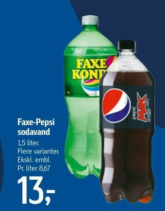 Føtex Faxe-Pepsi sodavand tilbud