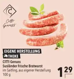 Citti Citti Genuss Susländischer Frische Bratwurst tilbud