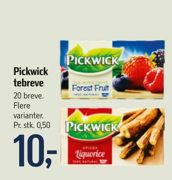 Føtex Pickwick tebreve tilbud