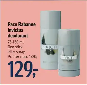 Paco Rabanne invictus deodorant