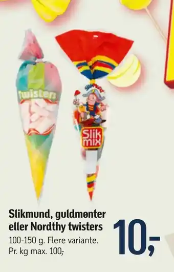Føtex Slikmund, guldmønter eller Nordthy twisters tilbud