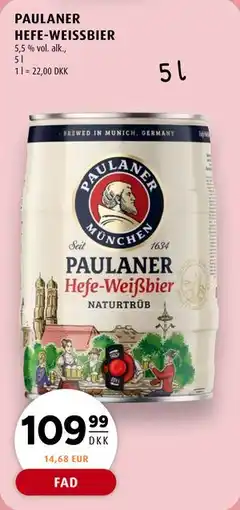 Scandinavian Park PAULANER HEFE-WEISSBIER tilbud