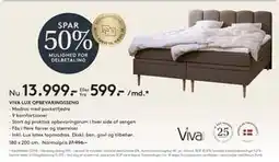 SENG VIVA LUX OPBEVARINGSSENG tilbud