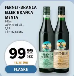 Scandinavian Park FERNET-BRANCA ELLER BRANCA MENTA tilbud