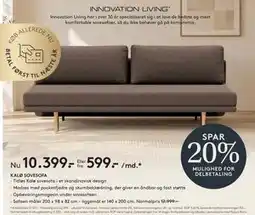 SENG KALØ SOVESOFA tilbud