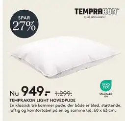 SENG TEMPRAKON LIGHT HOVEDPUDE tilbud