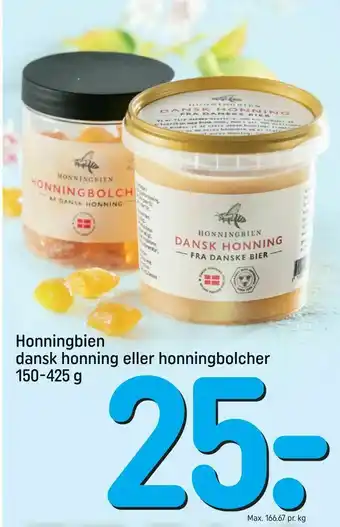 REMA 1000 Honningbien dansk honning eller honningbolcher tilbud