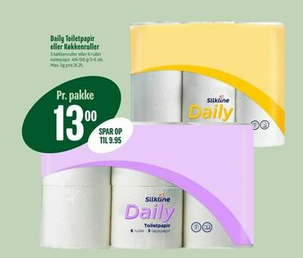 Min Købmand Daily Toiletpapir eller Køkkenruller tilbud