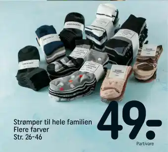 REMA 1000 Strømper til hele familien tilbud