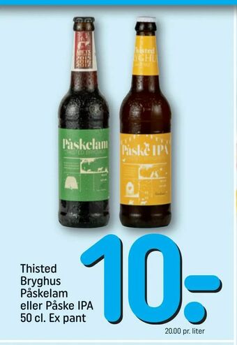 REMA 1000 Thisted Bryghus Påskelam eller Påske IPA tilbud