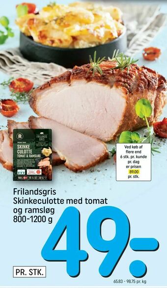 REMA 1000 Frilandsgris Skinkeculotte med tomat og ramsløg tilbud