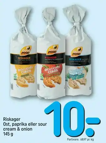 REMA 1000 Riskager Ost, paprika eller sour cream & onion tilbud