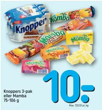 Knoppers 3-pak eller Mamba
