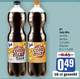 REWE DE ja! Cola Mix tilbud