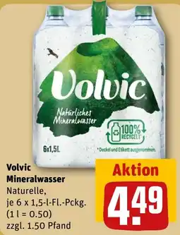 REWE DE Volvic Mineralwasser Naturelle tilbud