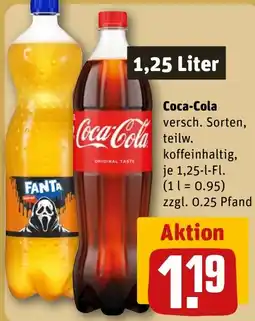 REWE DE Coca-Cola versch. Sorten tilbud