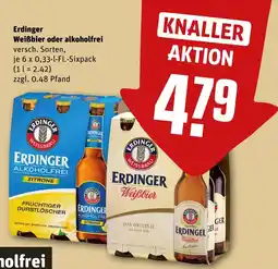 REWE DE Erdinger Weißbier oder alkoholfrei tilbud