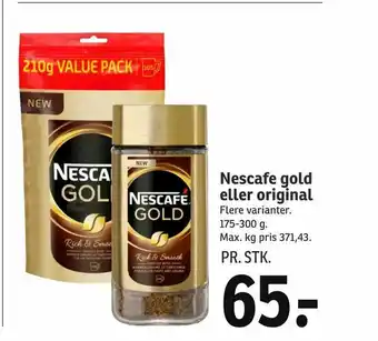 SPAR Nescafe gold eller original tilbud