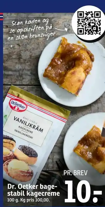 SPAR Dr. Oetker bage stabil kagecreme tilbud