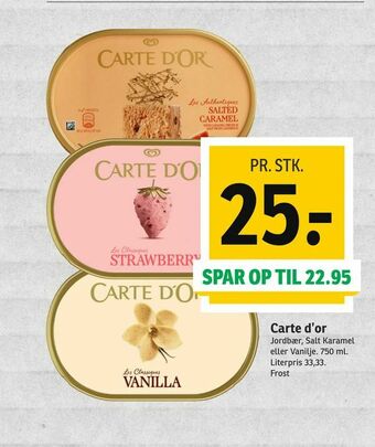 SPAR Carte d'or tilbud