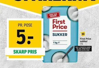 SPAR First Price sukker tilbud