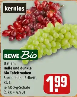 REWE DE REWE Bio Tafeltrauben tilbud