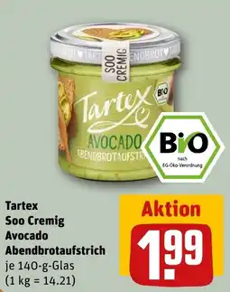 REWE DE Tartex Soo Cremig Avocado Abendbrotlaufstrich tilbud