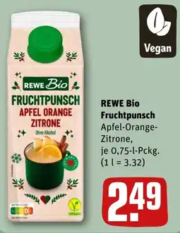 REWE DE Rewe Bio Fruchtpunsch Apfel-Orange-Zitrone tilbud