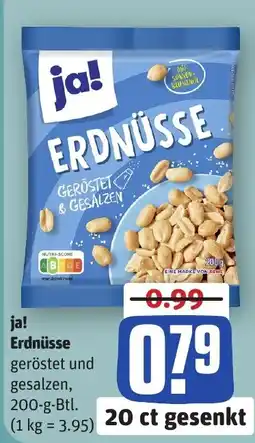 REWE DE ja! Erdnüsse tilbud