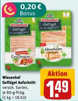 REWE DE Wiesenhof Geflügel Aufschnitt tilbud