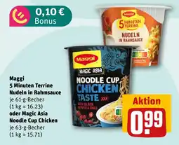REWE DE Maggi 5 Minuten Terrine Nudeln in Rahmsauce tilbud