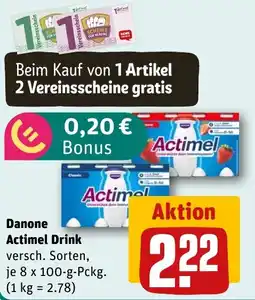 REWE DE Danone Actimel Drink tilbud