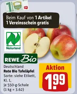REWE DE Rewe Bio Rote Bio Tafeläpfel tilbud