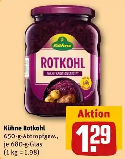 REWE DE Kühne Rotkohl tilbud