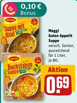 REWE DE Maggi Guten Appetit Suppe tilbud