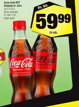 Calle Coca Cola PET Original el. Zero tilbud