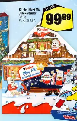 Calle Kinder Maxi Mix Julekalender tilbud