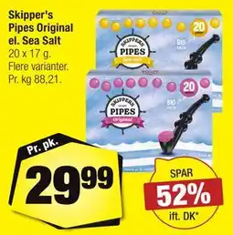 Calle Skipper's Pipes Original el. Sea Salt tilbud