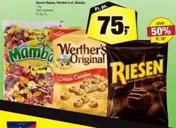 Calle Storck Riesen, Werther's el. Mamba tilbud
