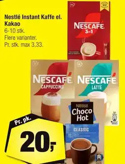 Calle Nestlé Instant Kaffe el. Kakao tilbud
