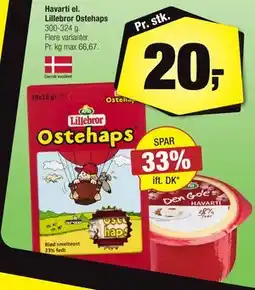 Calle Havarti el. Lillebror Ostehaps tilbud