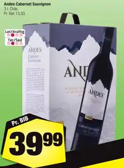 Calle Andes Cabernet Sauvignon tilbud