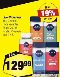 Calle Livol Vitaminer tilbud